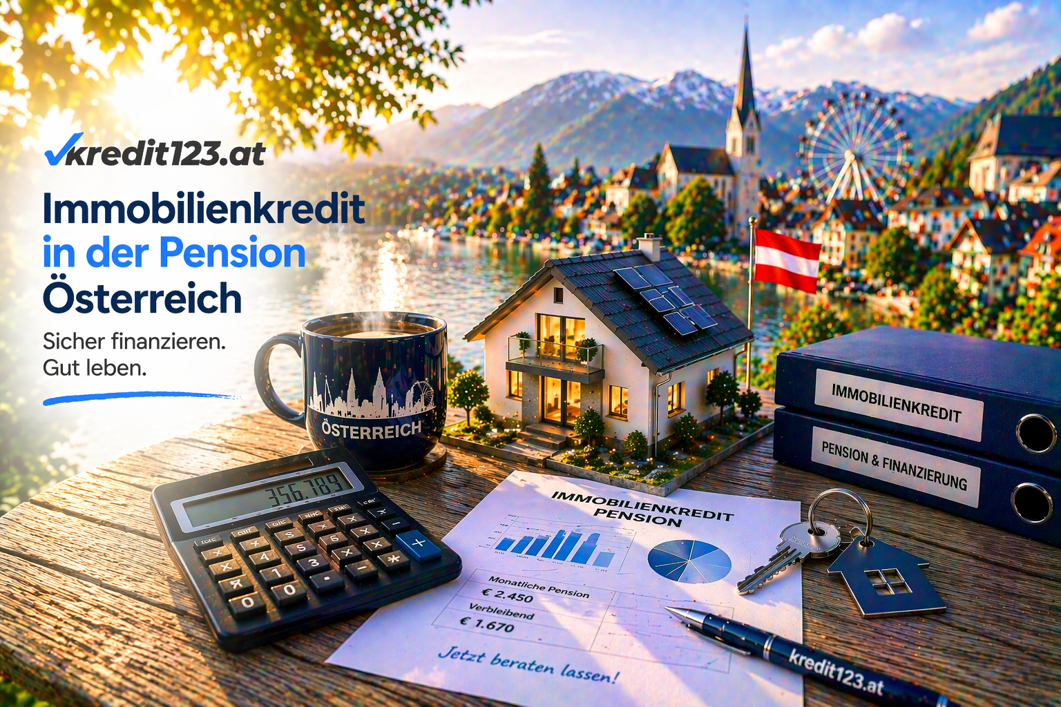 Immobilienkredit Pensionisten Österreich: Finanzierung für Senioren, Kredit123.at