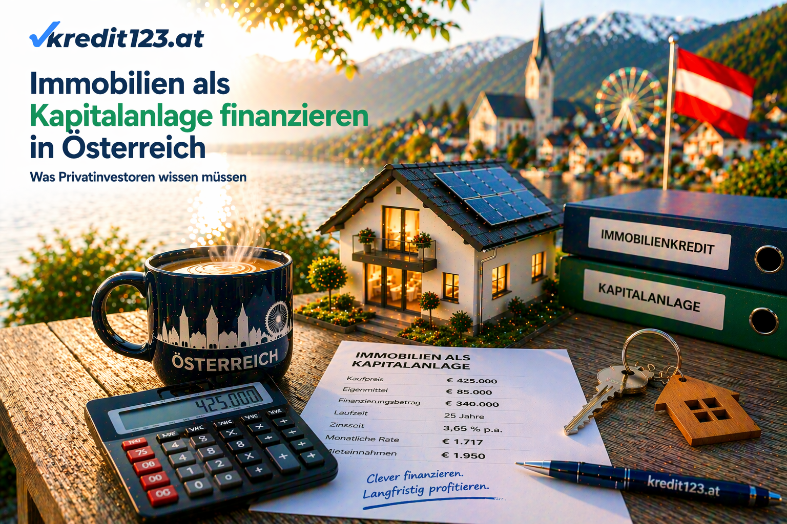 Immobilienkredit Österreich 2026: Kapitalanlage, Finanzierung, Hauskauf, Wohnbaufinanzierung.