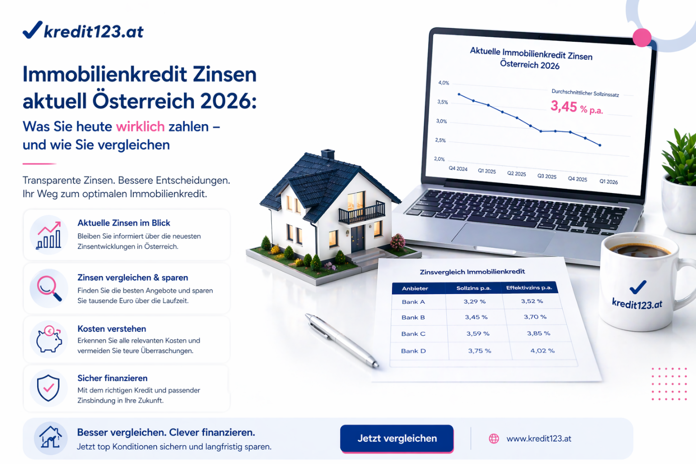 Immobilienkredit Zinsen Österreich