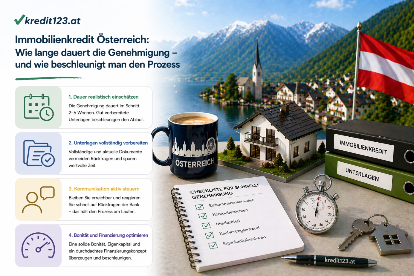 Immobilienkredit Genehmigung Dauer Österreich