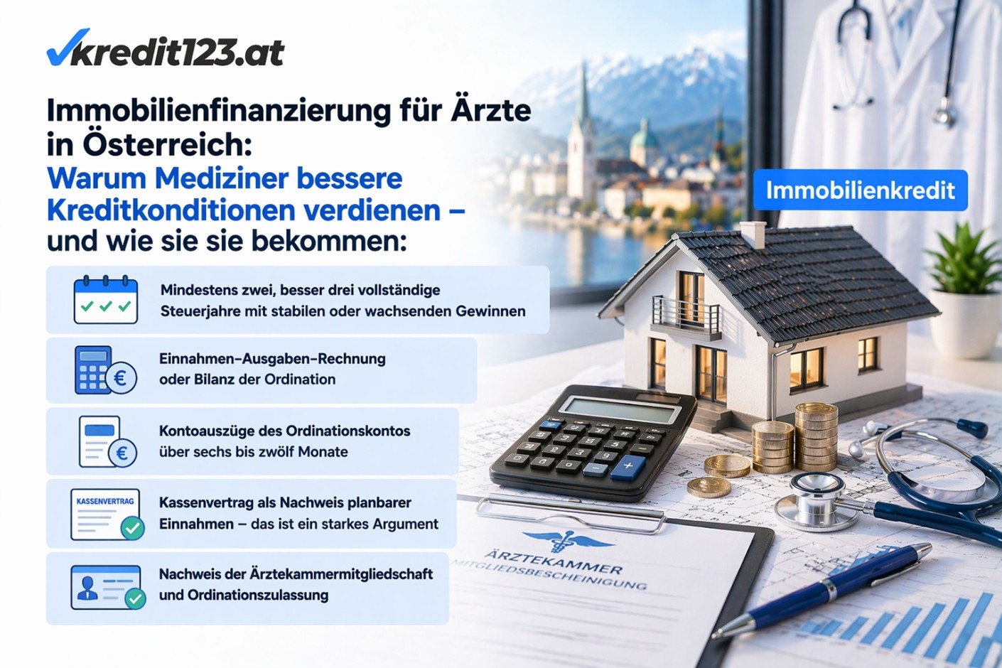 Doctor Property Financing Austria: Secure Top Conditions, Home Loan, Mortgage.