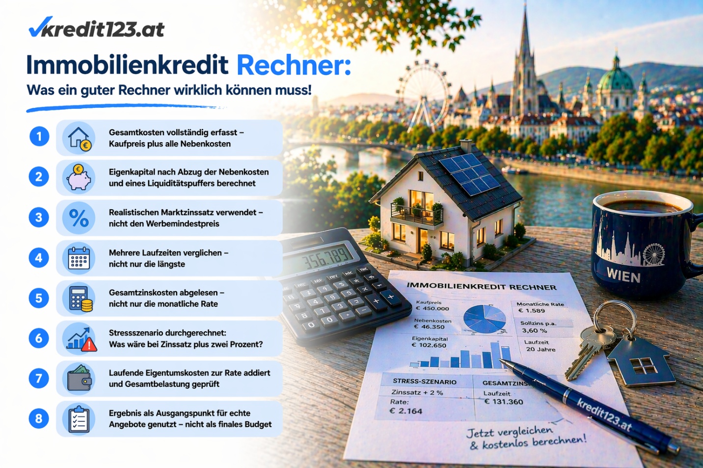 Immobilienkredit Rechner in Österreich